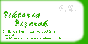 viktoria mizerak business card