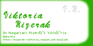 viktoria mizerak business card